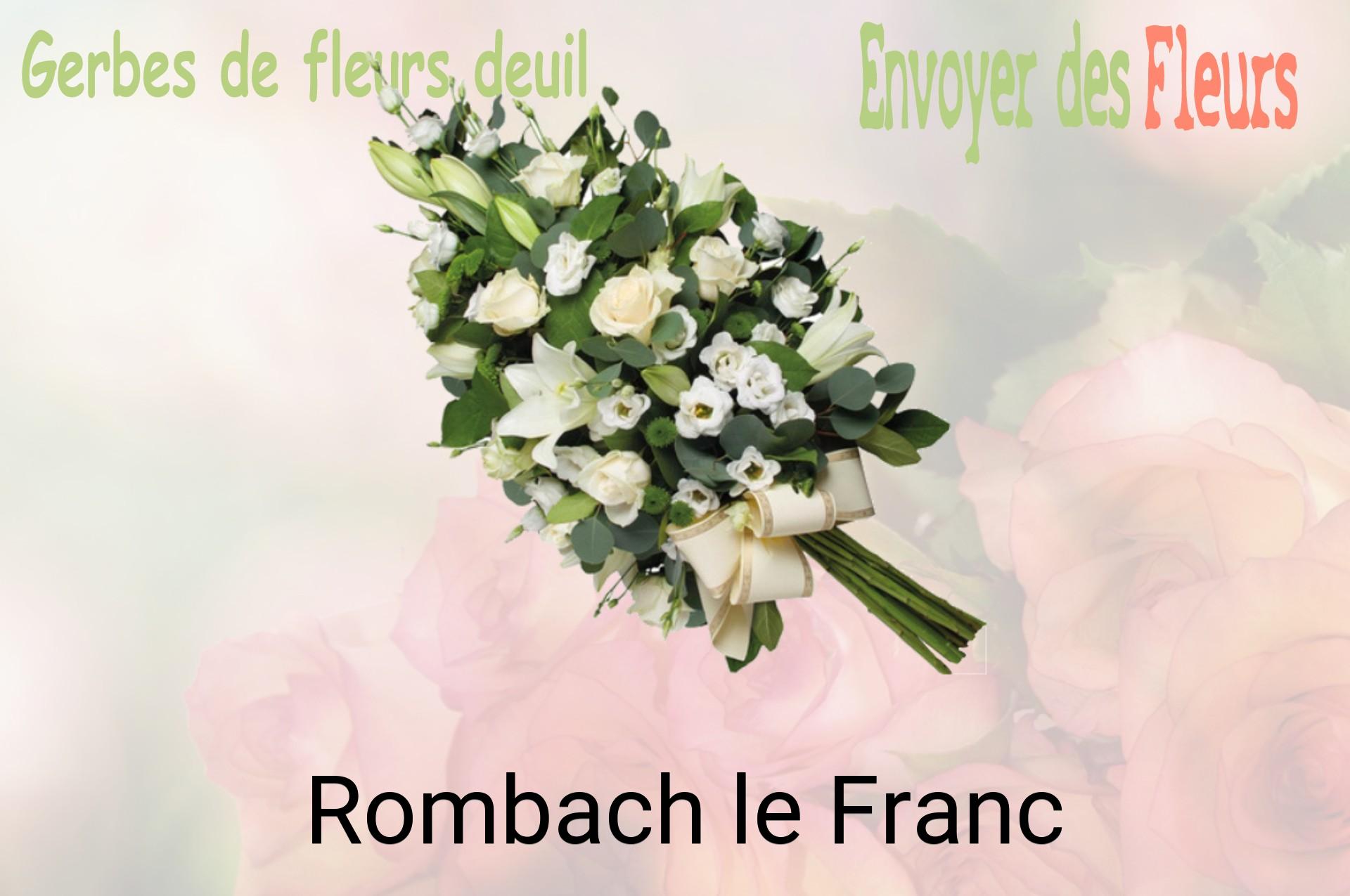 Gerbe de fleurs de deuil livrée à Rombach-le-Franc